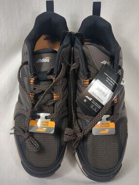 Avia Talus Men's Walking Shoes Black/Brown/ Orange, Size 13 NWT